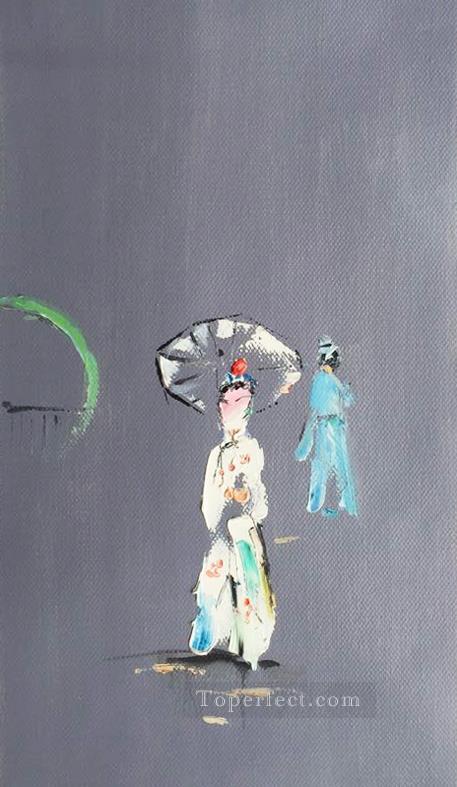 中国オペラ by パレットナイフ 5油絵